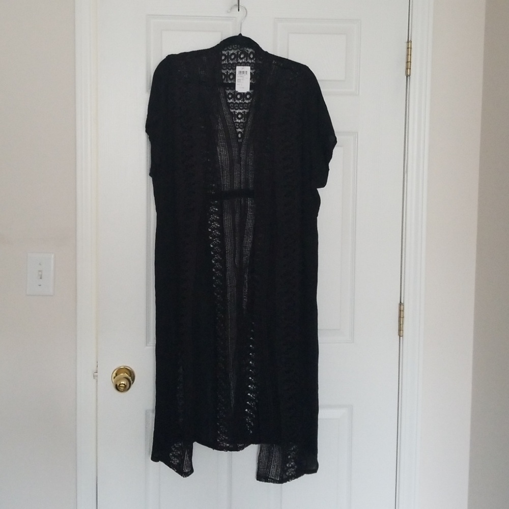 Black cover up/duster